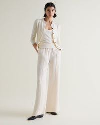 Women's NAIA™ Tailored Track Trouser - Alabaster