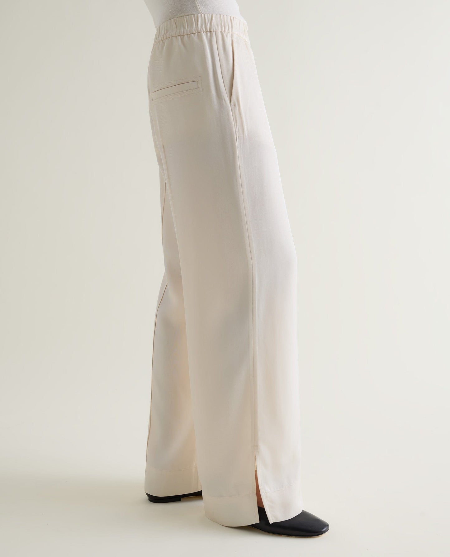 Women's NAIA™ Tailored Track Trouser - Alabaster