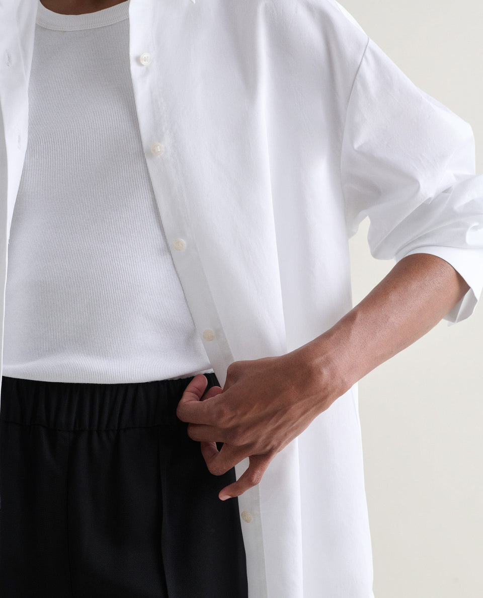 Women's Organic Cotton Poplin Shirt - White