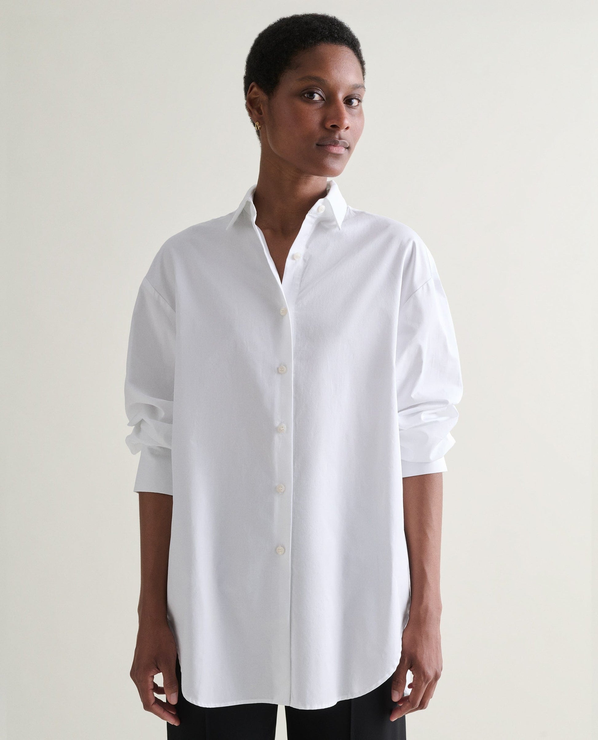 Women's Organic Cotton Poplin Shirt – Rise Fall