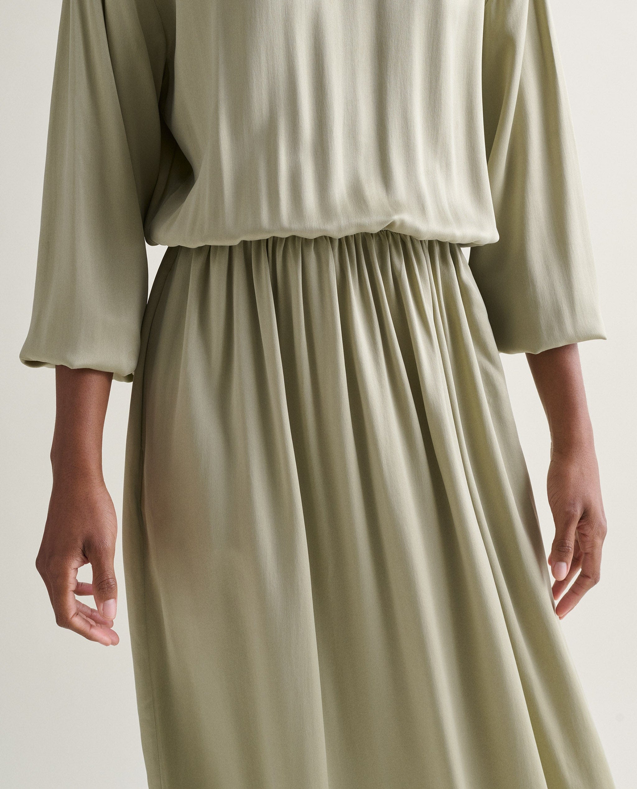 Gathered, elasticated waist