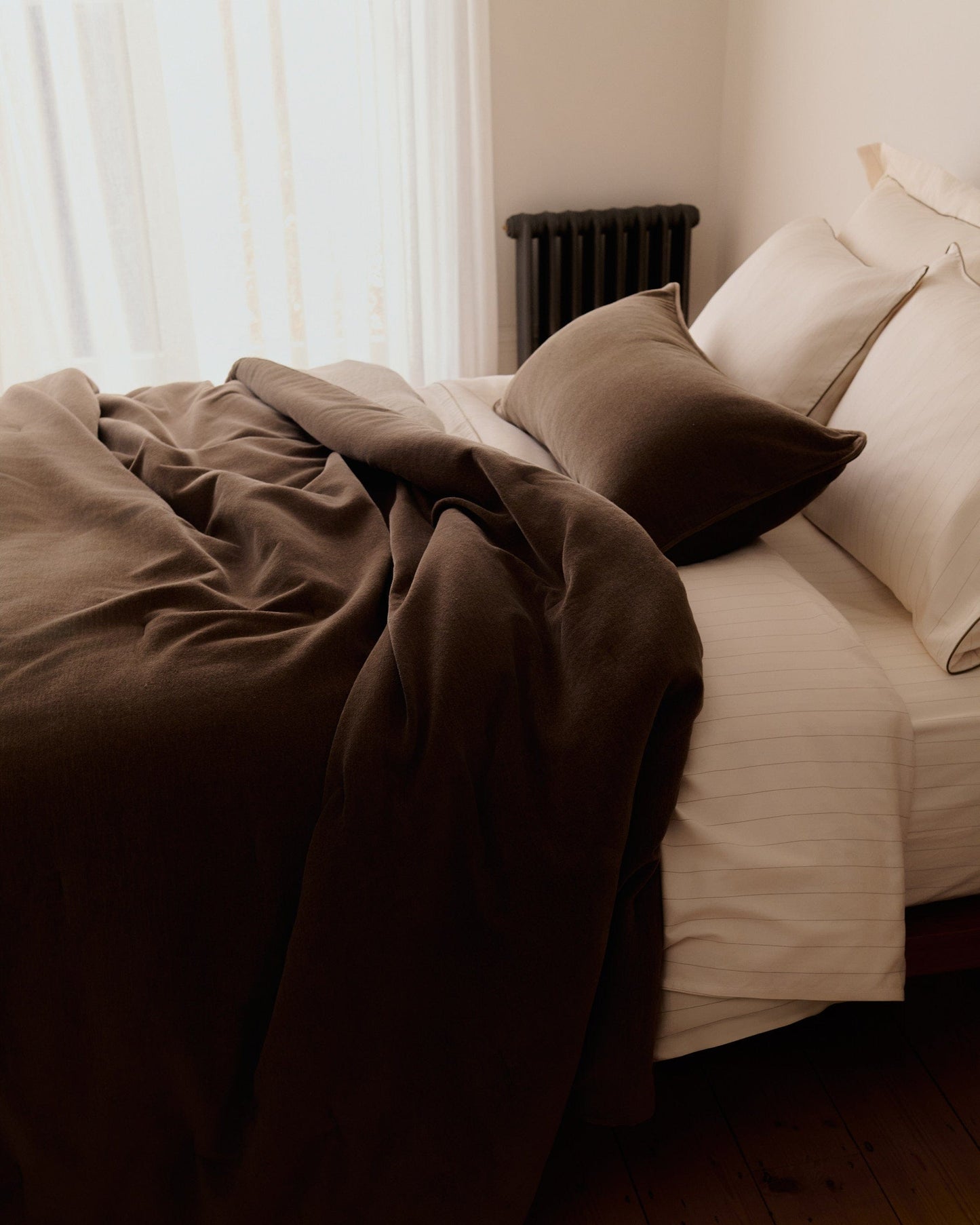 Organic Cotton Velvet Quilt - Tobacco