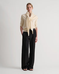 Women's Cashmere Merino Bandana - Buttermilk