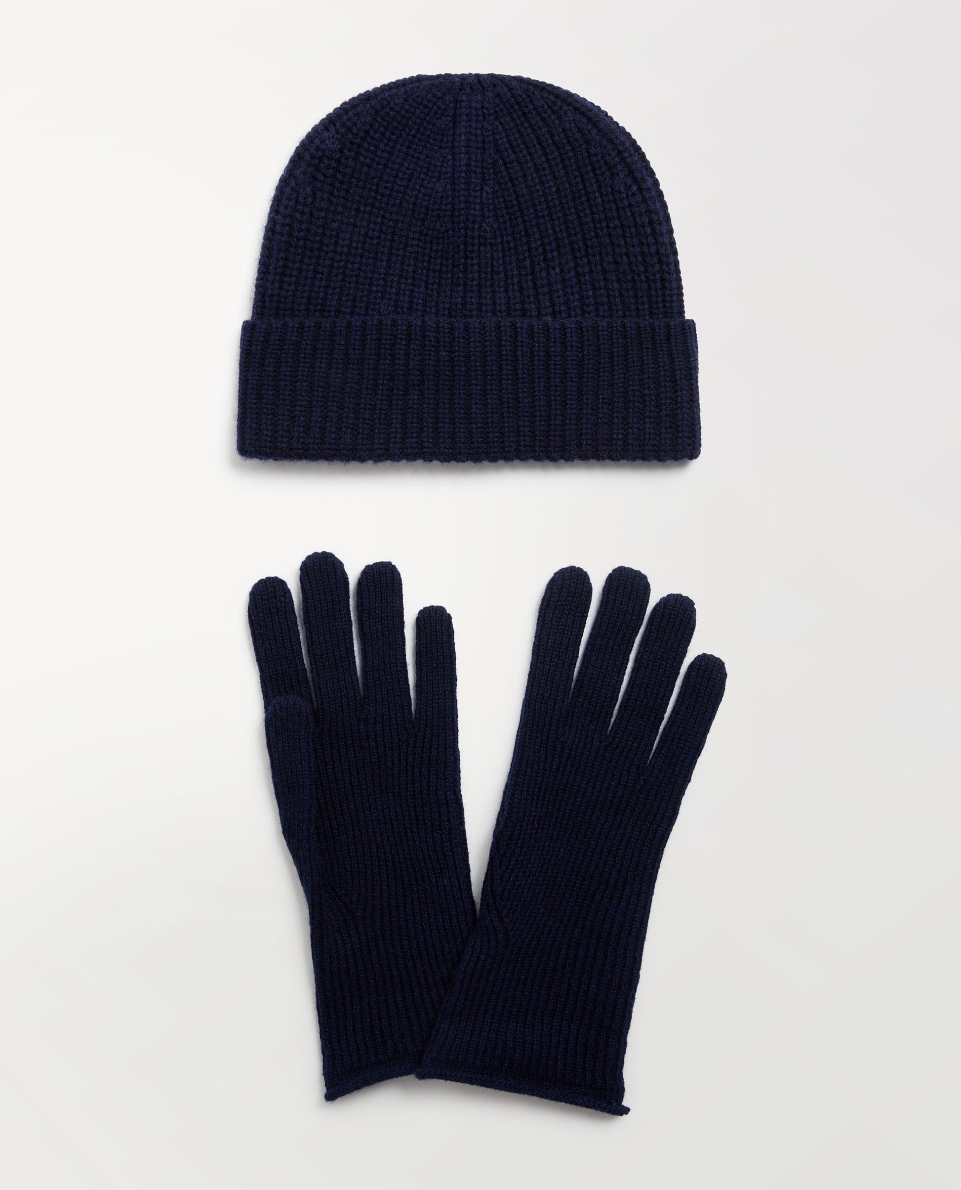 Women's Beanie & Gloves Set - Indigo