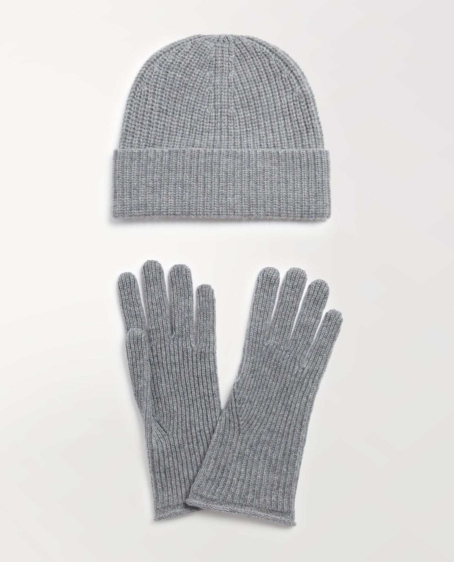 Men's Beanie & Gloves Set - Medium Grey