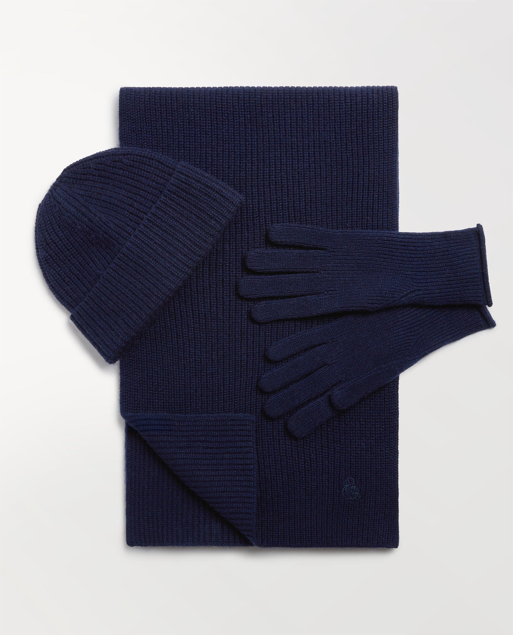 Women's Accessories Set (Beanie, Gloves & Scarf) - Indigo