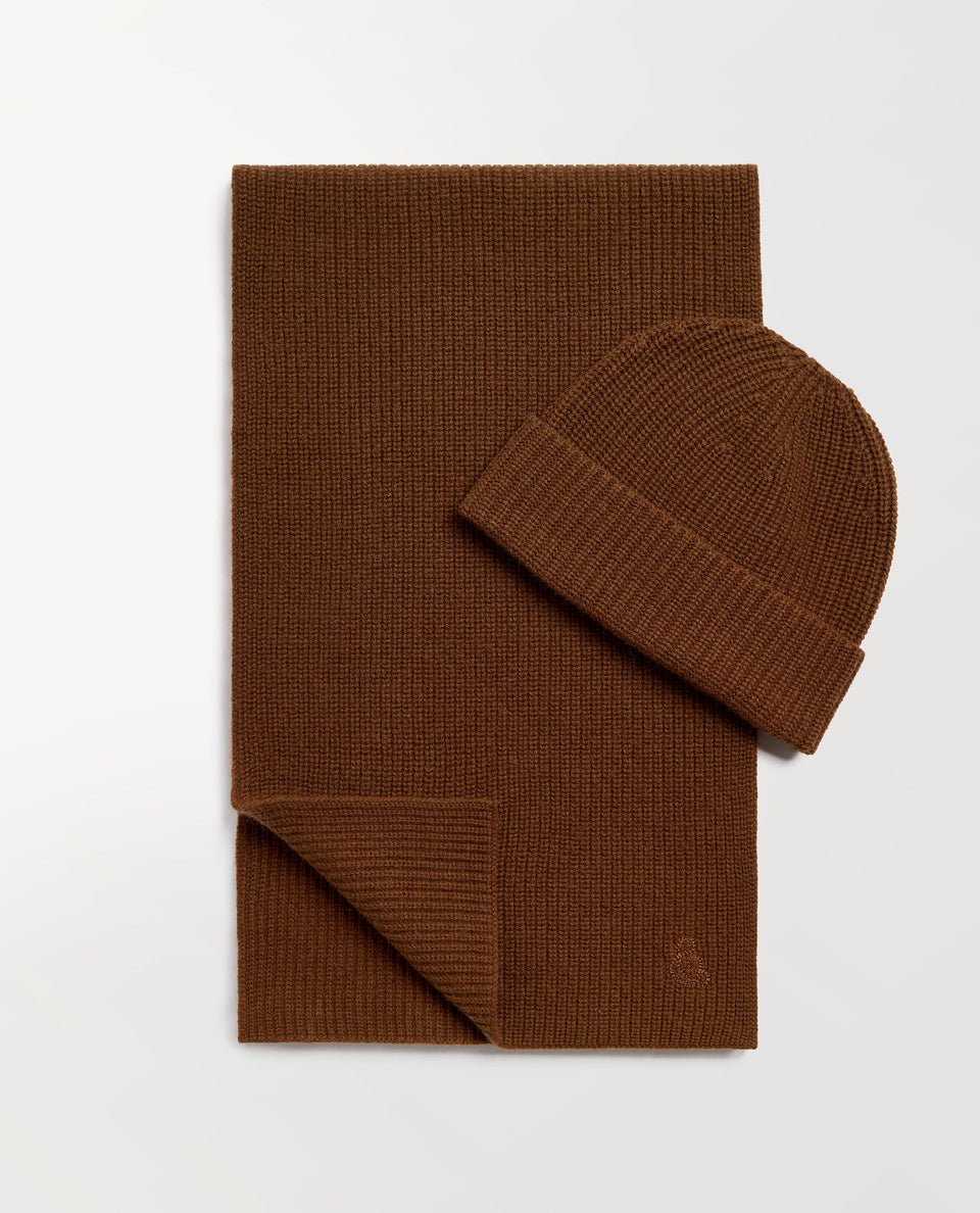 Men's Beanie & Scarf Set - Burl