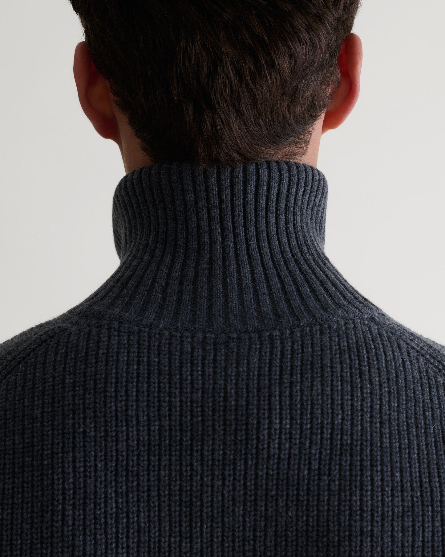 Men's Cashmere Merino Funnel Knit Vest - Graphite-[colour]-[size]-Rise &amp; Fall