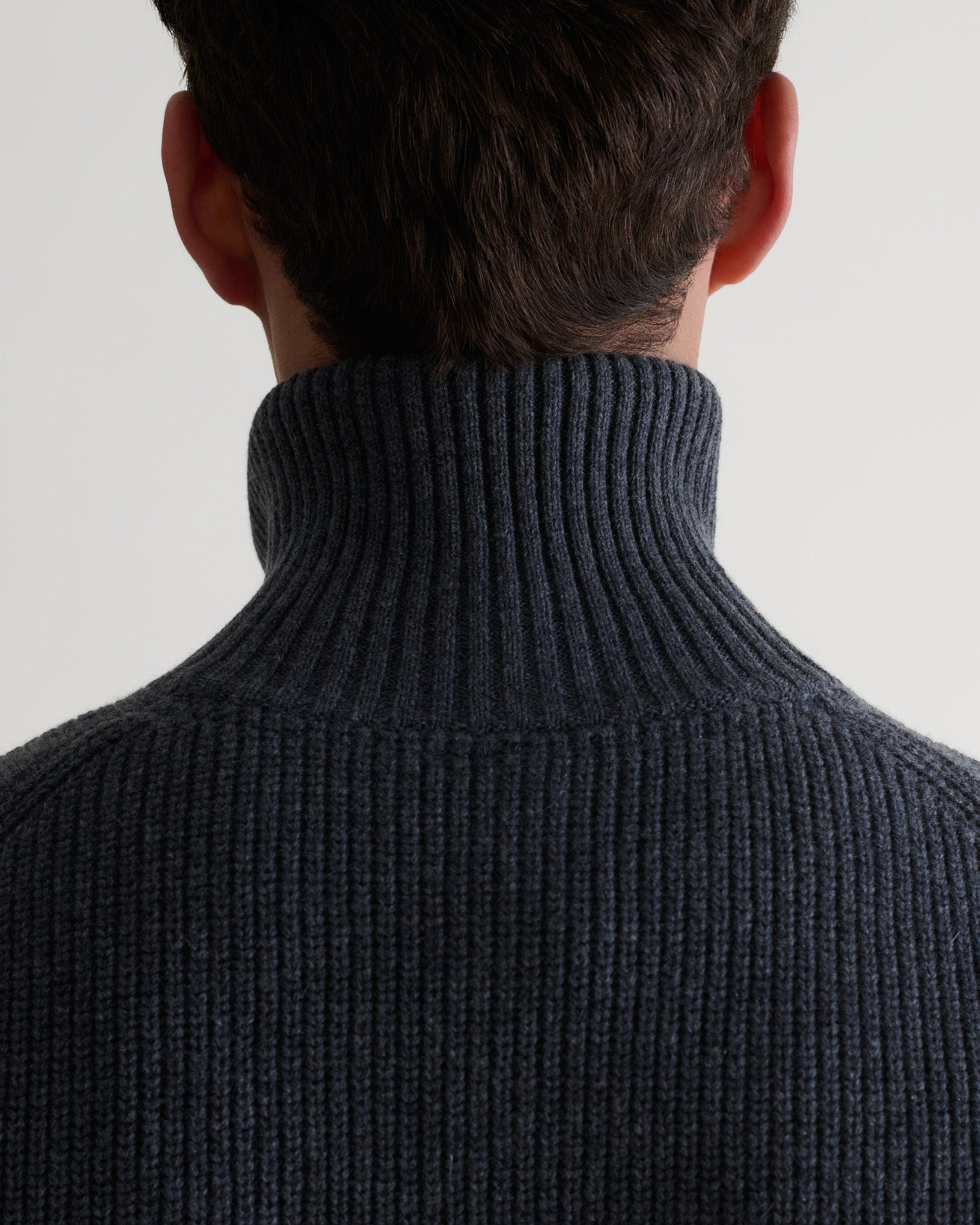 Men's Cashmere Merino Funnel Knit Vest - Graphite-[colour]-[size]-Rise &amp; Fall