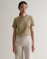 Women's Classic Cotton T-shirt - Smoky Olive