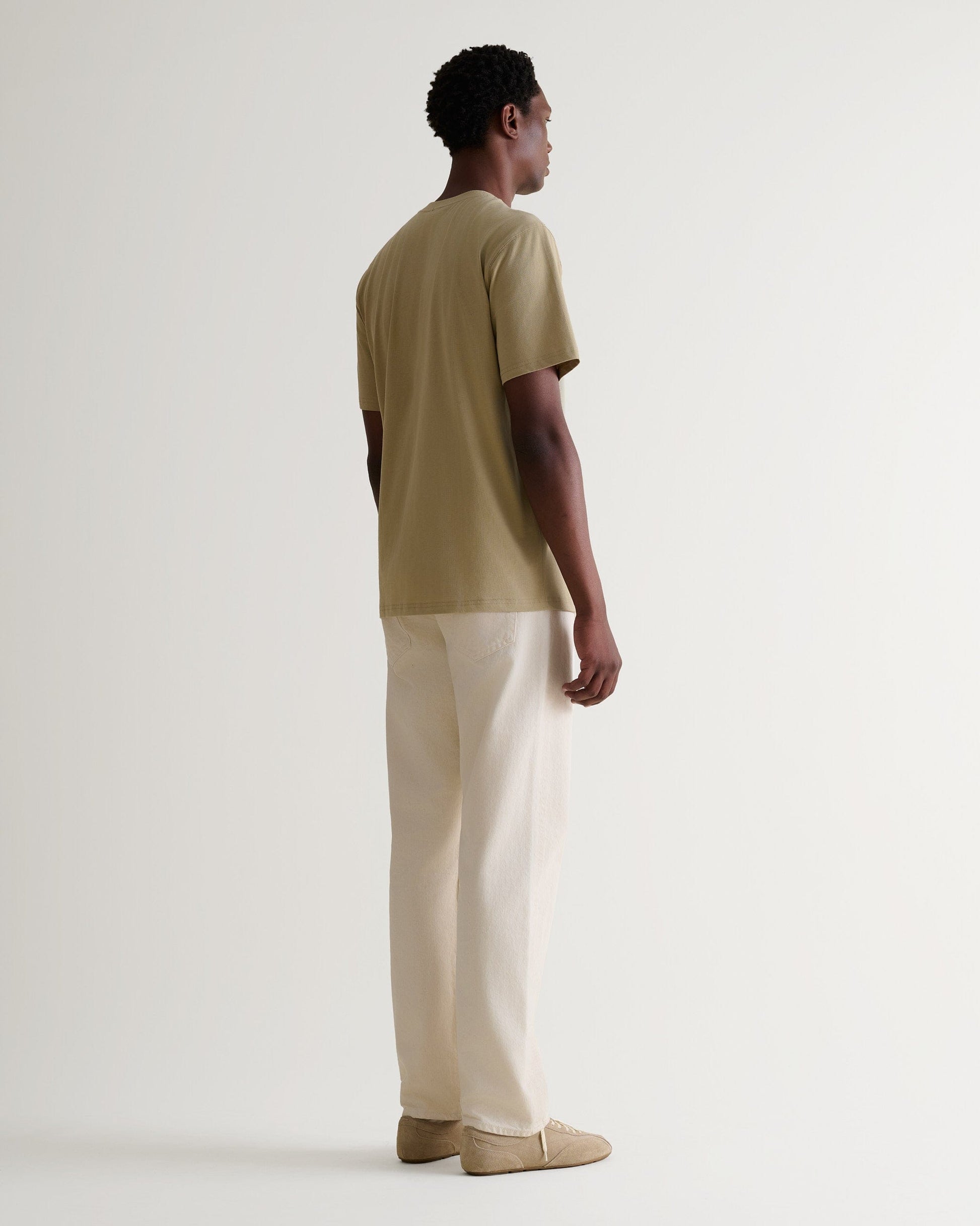 Men's Classic Cotton T-shirt - Smoky Olive