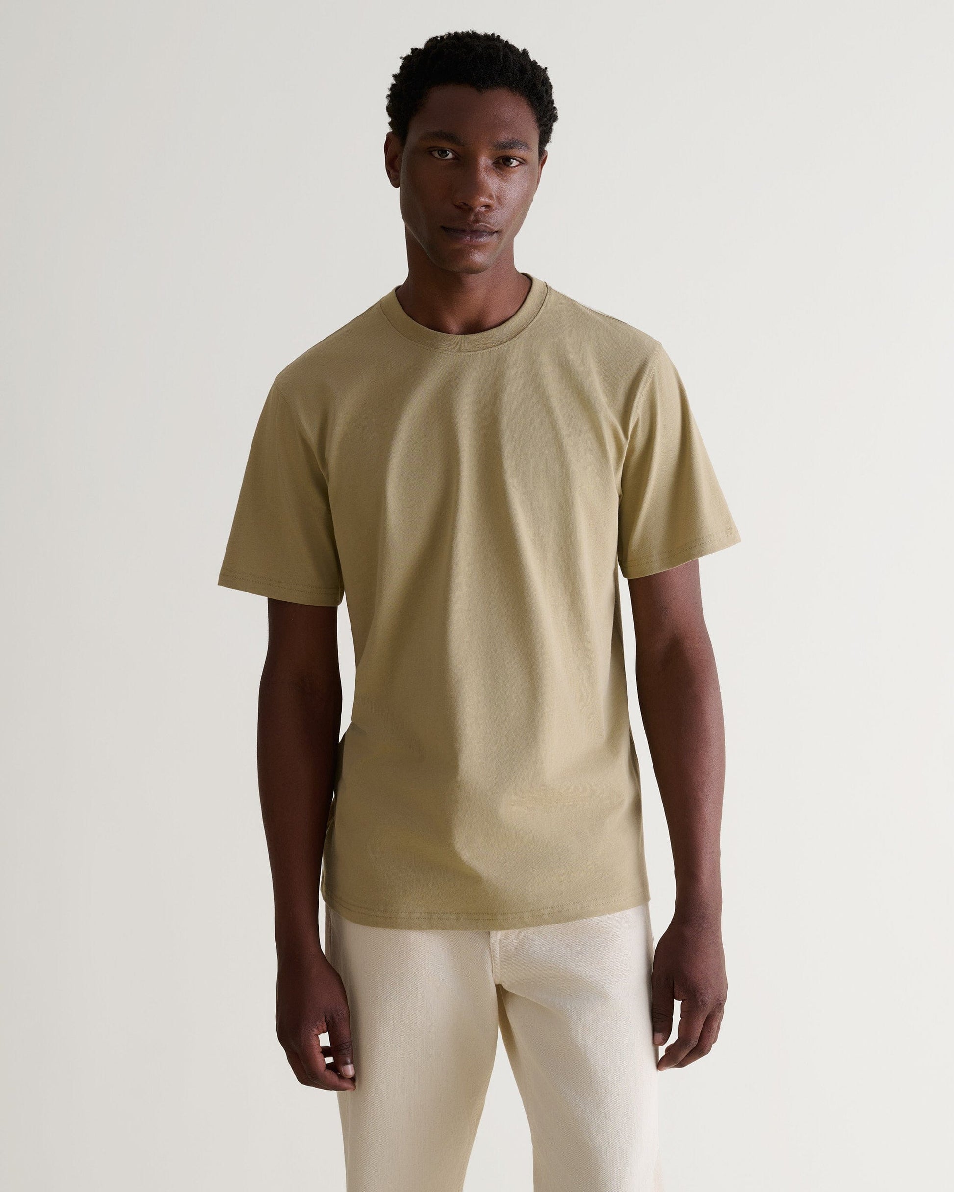 Men's Classic Cotton T-shirt - Smoky Olive