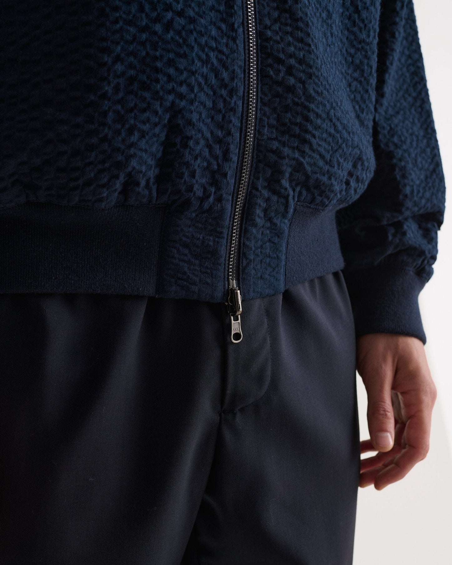 Men's Cotton Seersucker Jacket - Indigo