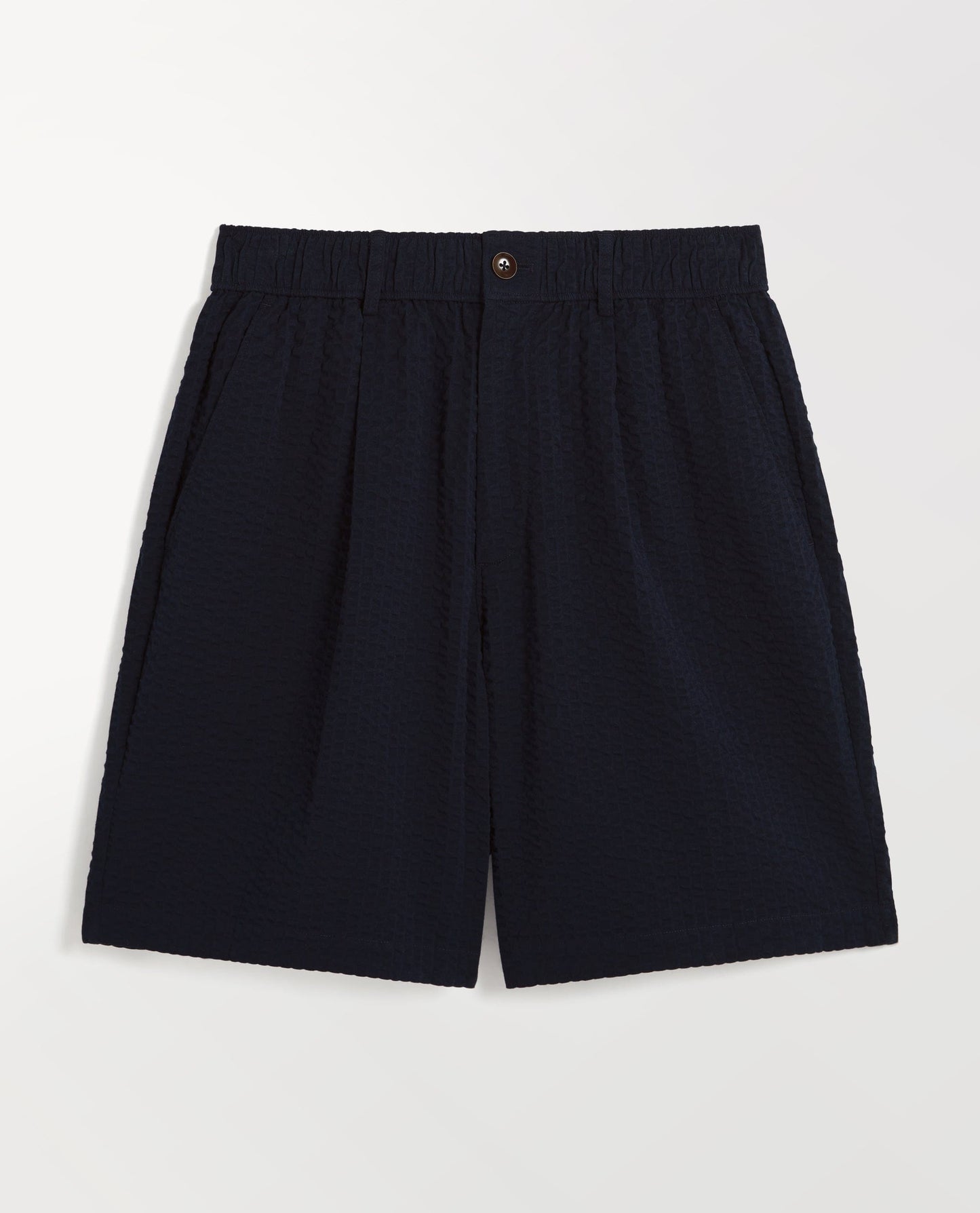 Men's Cotton Seersucker Short - Indigo