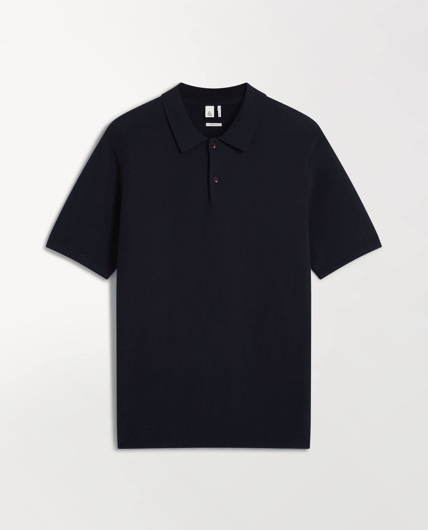 Men's Cotton Twist Pique Polo - Indigo