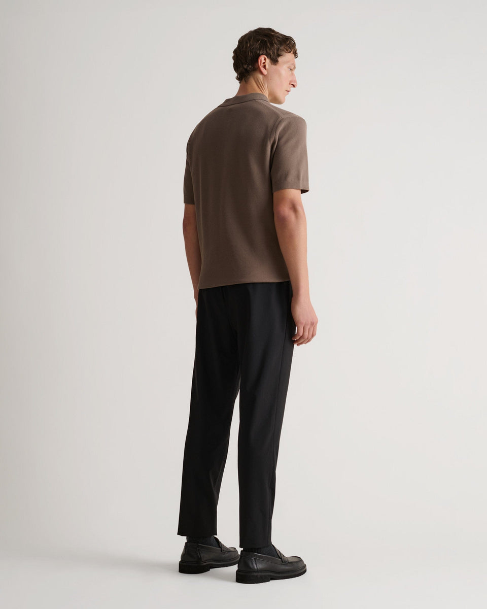 Men's Cotton Twist Pique Polo - Mole