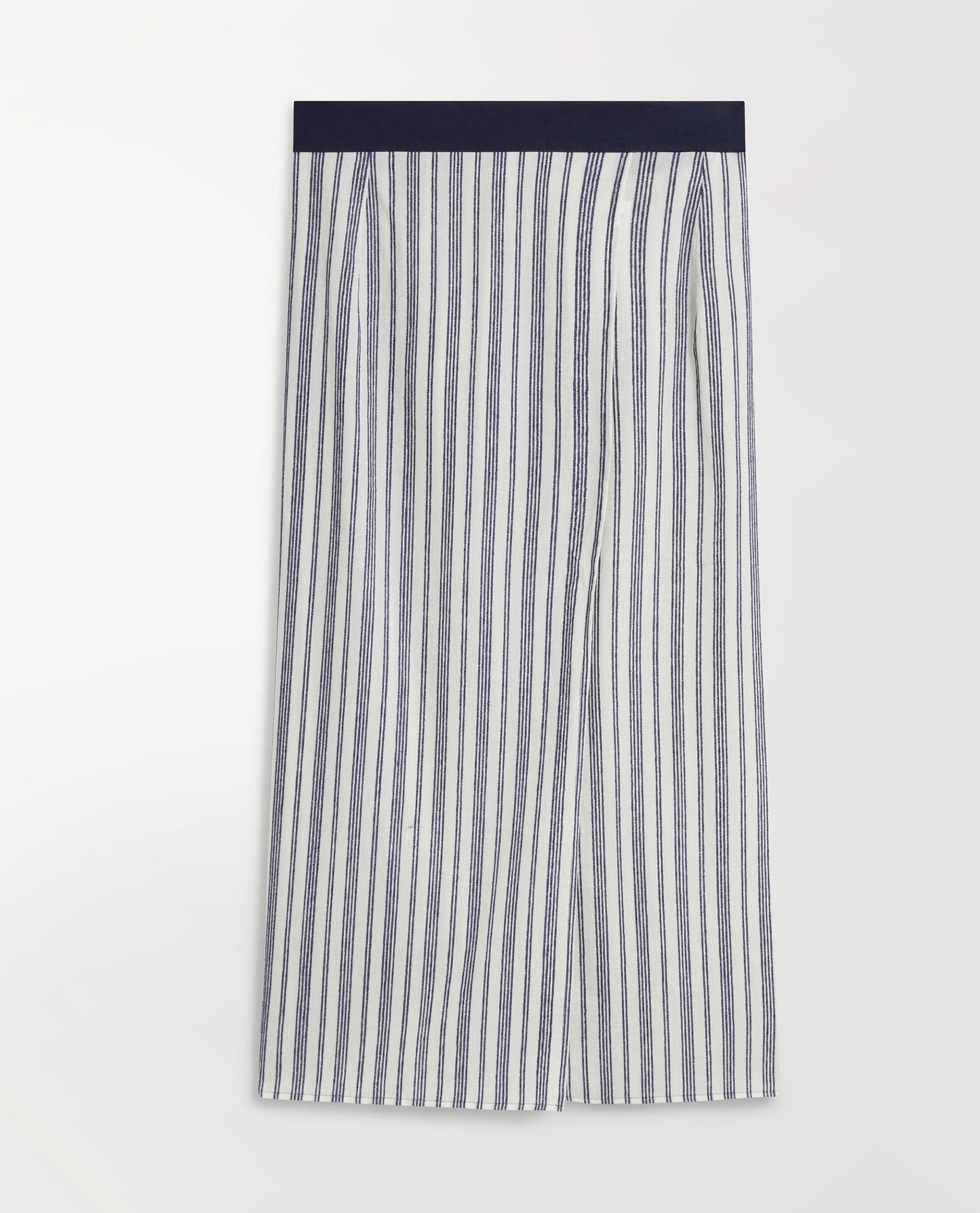 Women's Cotton Gauze Stripe Pareo Skirt - Navy Stripe