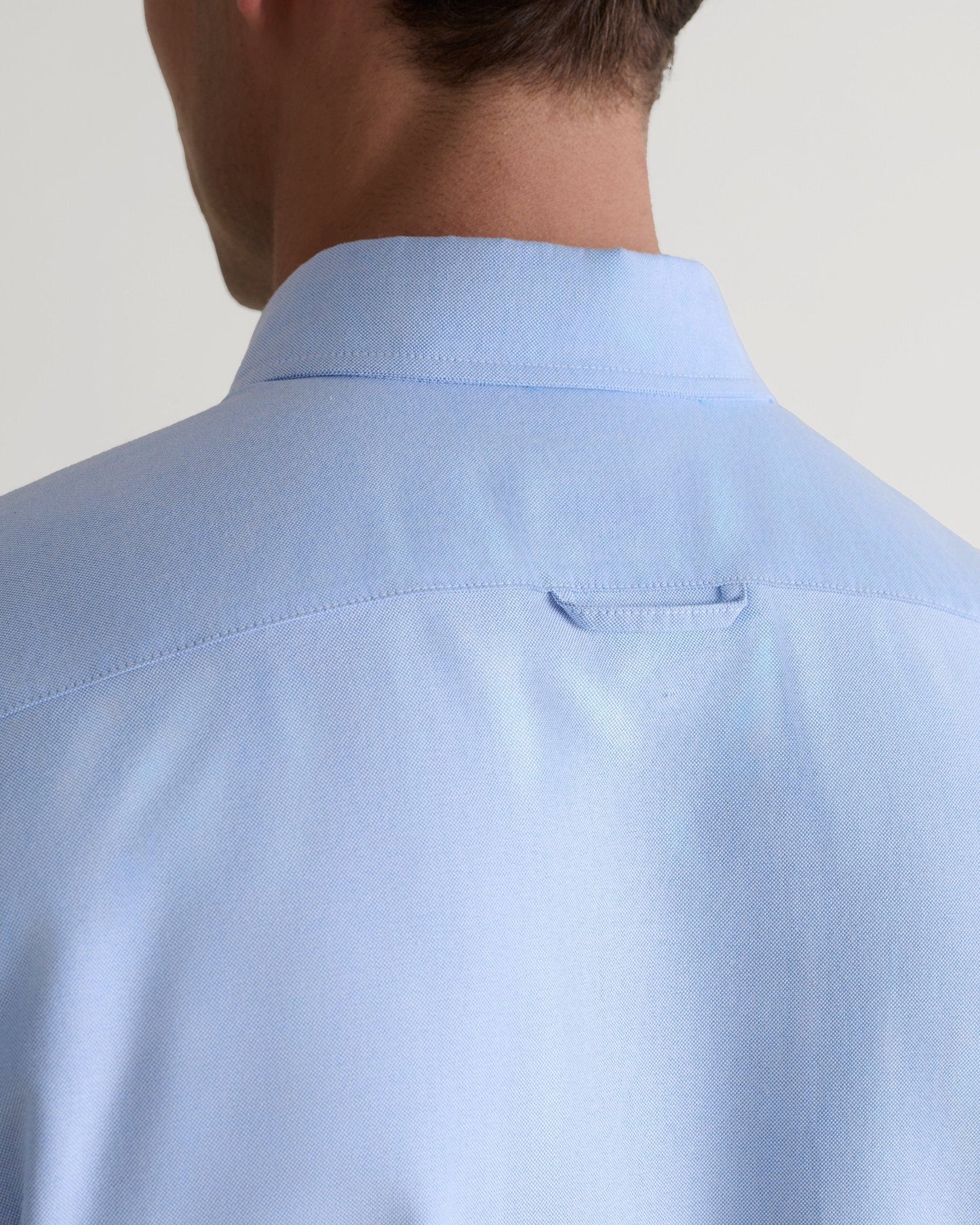 Men's Cotton Oxford Shirt - Light Blue