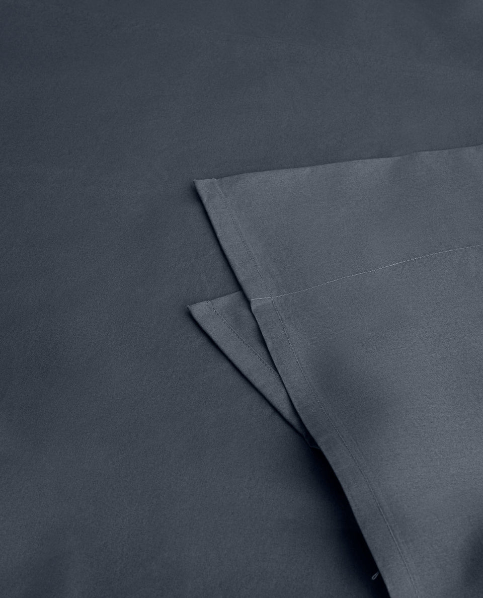 The Crisp & Cool Organic Luxury Flat Sheet - Mood Indigo