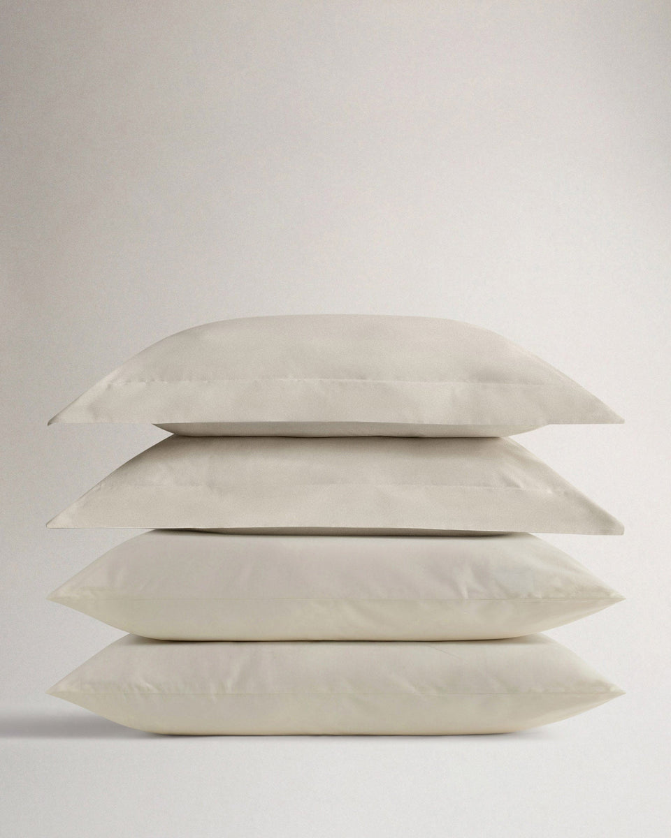 The Soft & Smooth Cotton Pillowcase Bundle (Set of 4) - Buttermilk