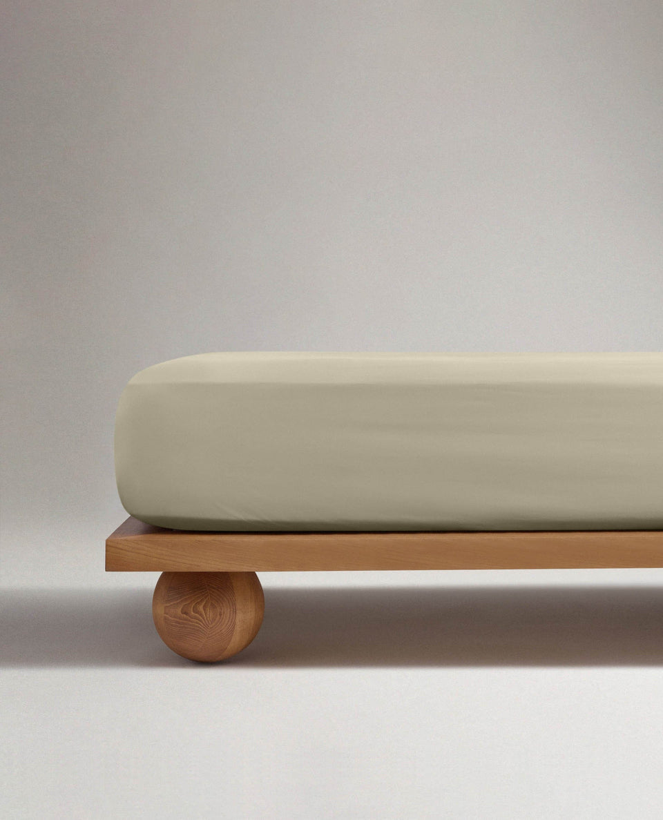 The Crisp & Cool Organic Luxury Fitted Sheet - Sage