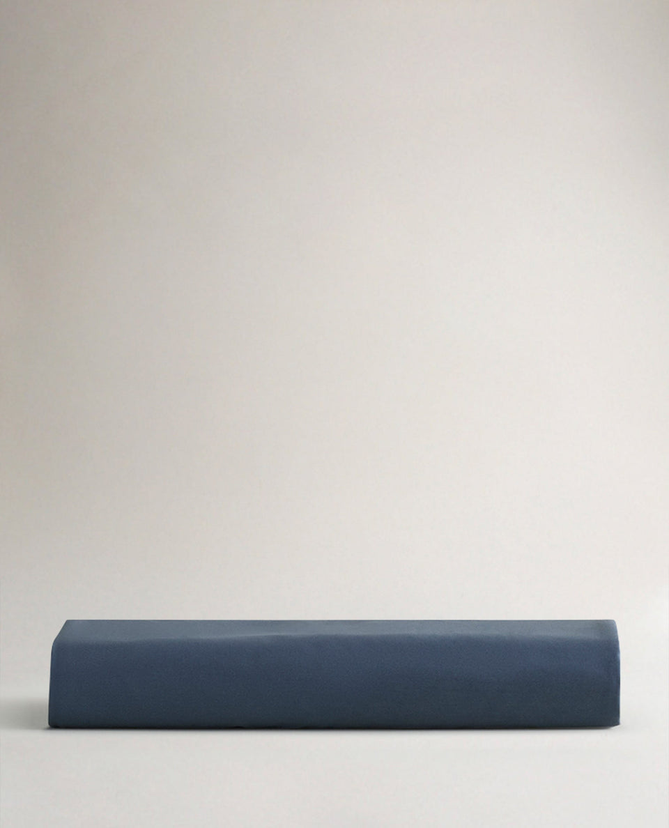 The Crisp & Cool Organic Luxury Flat Sheet - Mood Indigo