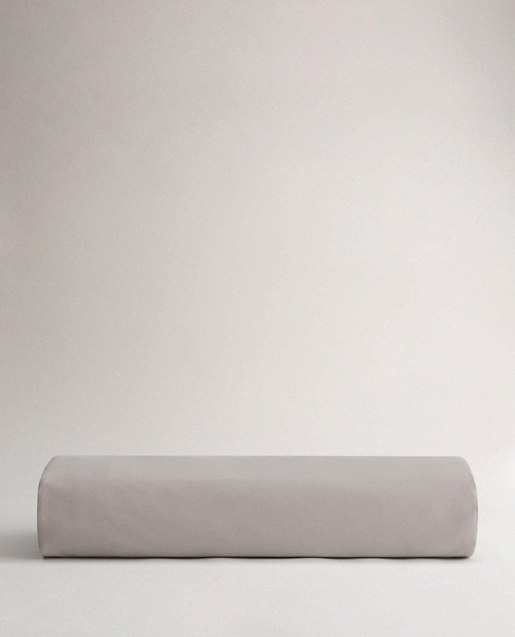 Image 3 of 4 showing Rise & Fall's percale cotton duvet cover, colour: pebble.