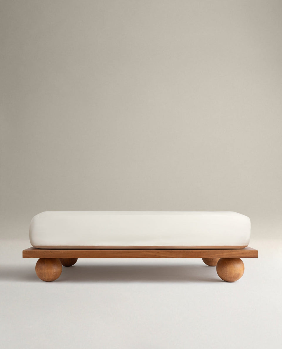 Crisp & Cool Organic Cotton Fitted Sheet - Buttermilk