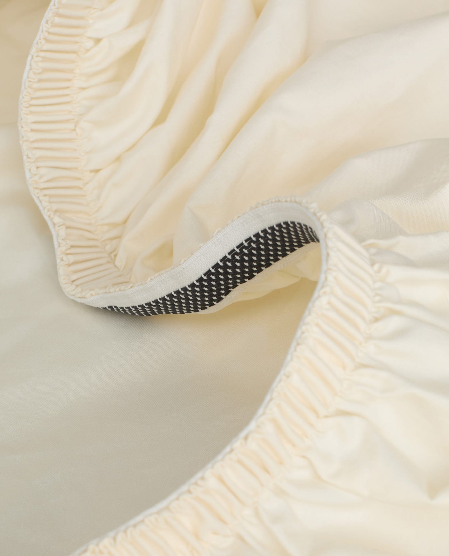 Crisp & Cool Organic Cotton Fitted Sheet - Buttermilk