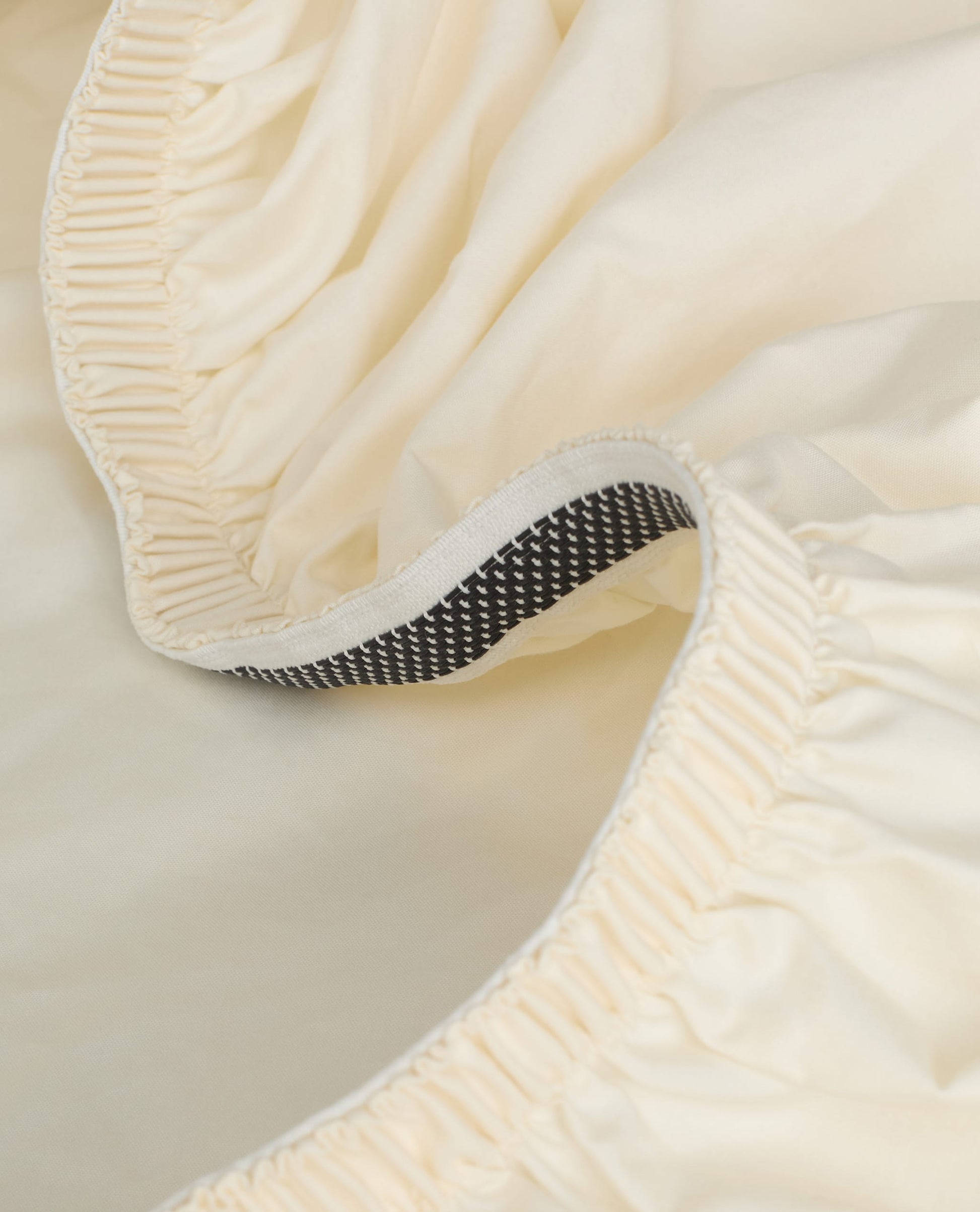 Crisp & Cool Organic Cotton Fitted Sheet - Buttermilk