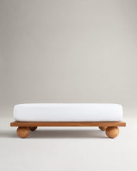 Crisp & Cool Organic Cotton Deep Fitted Sheet - White