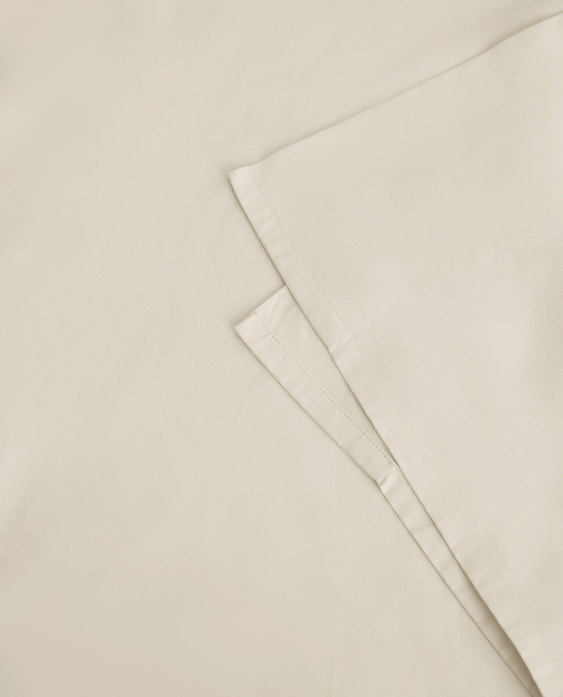 The Crisp & Cool Organic Luxury Flat Sheet - Buttermilk