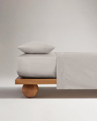The Crisp & Cool Organic Luxury Flat Sheet - Pebble