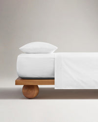 The Crisp & Cool Organic Luxury Flat Sheet - White