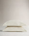 The Crisp & Cool Organic Luxury Oxford Pillowcase Set - Buttermilk