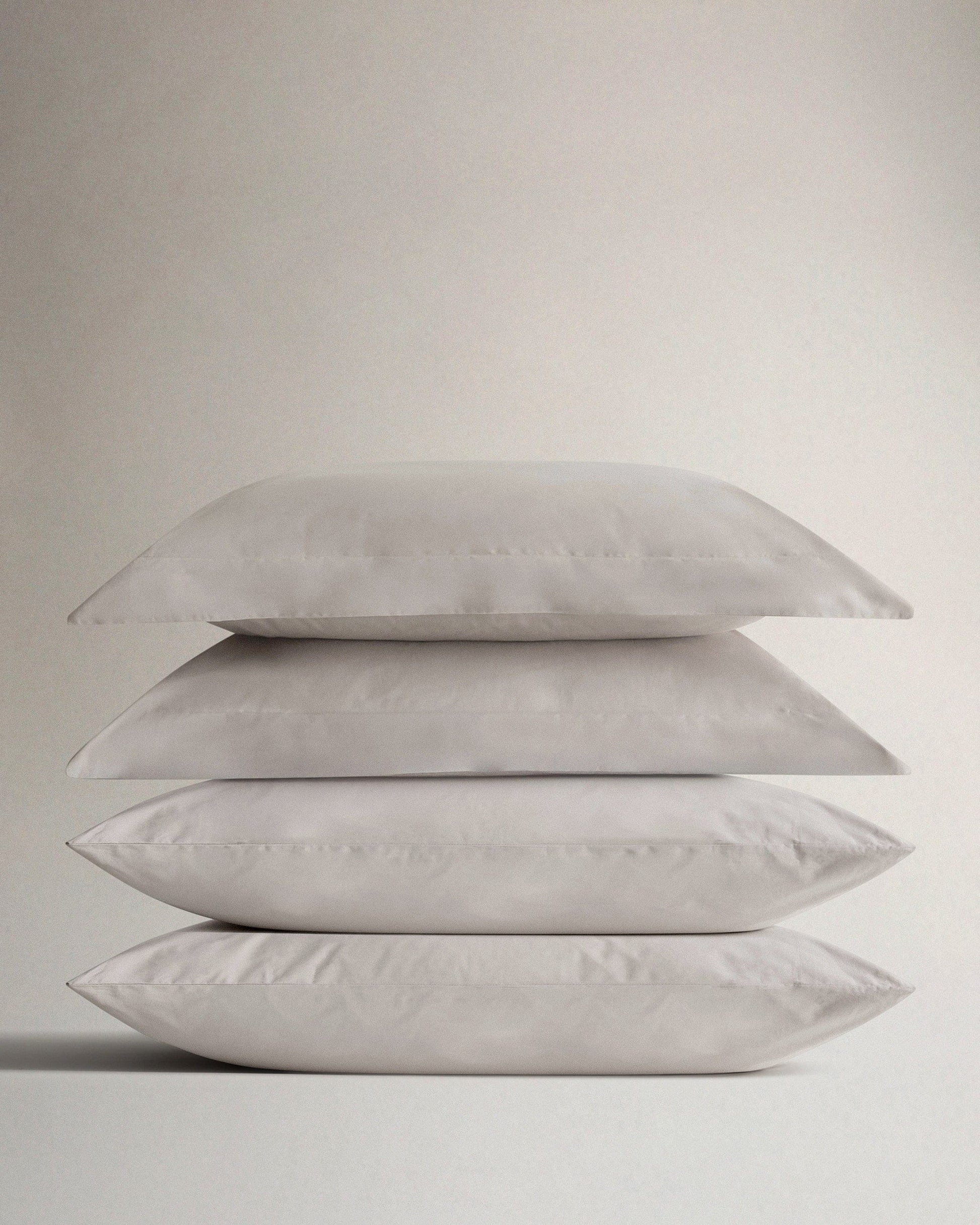 The Crisp & Cool Organic Pillowcase Bundle (Set of 4) - Pebble