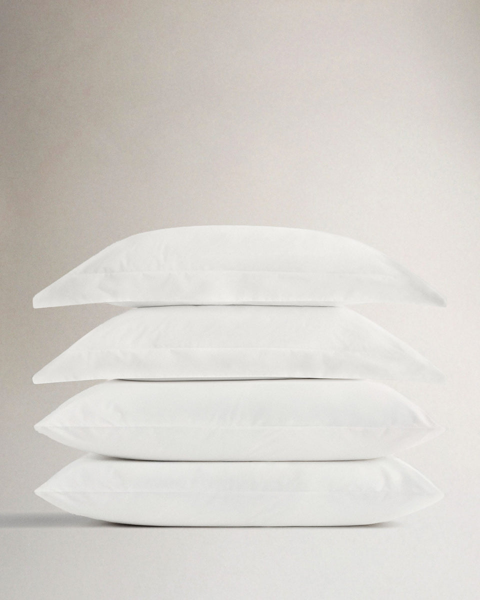 The Crisp & Cool Organic Pillowcase Bundle (Set of 4) - White