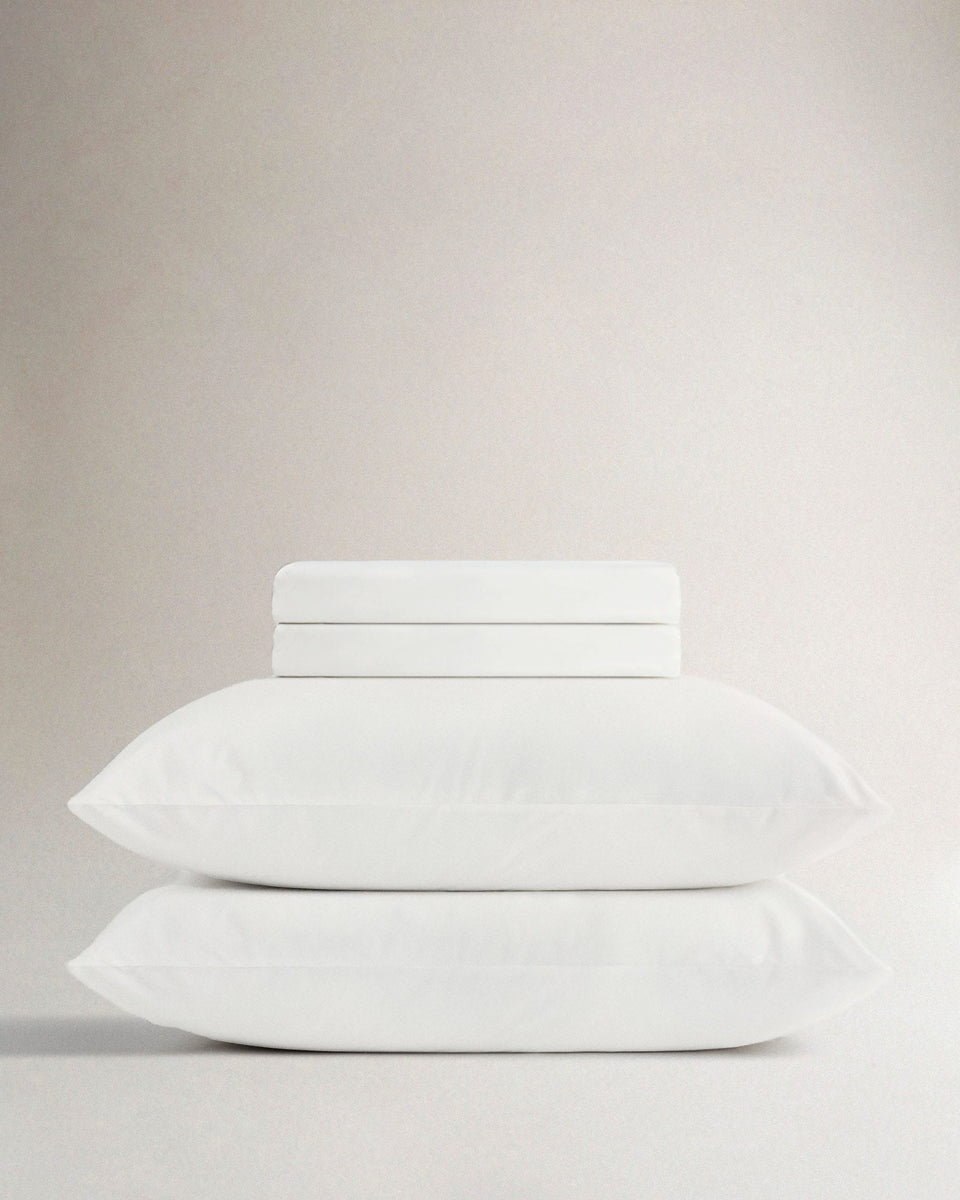 The Crisp & Cool Organic Sheet Set - White