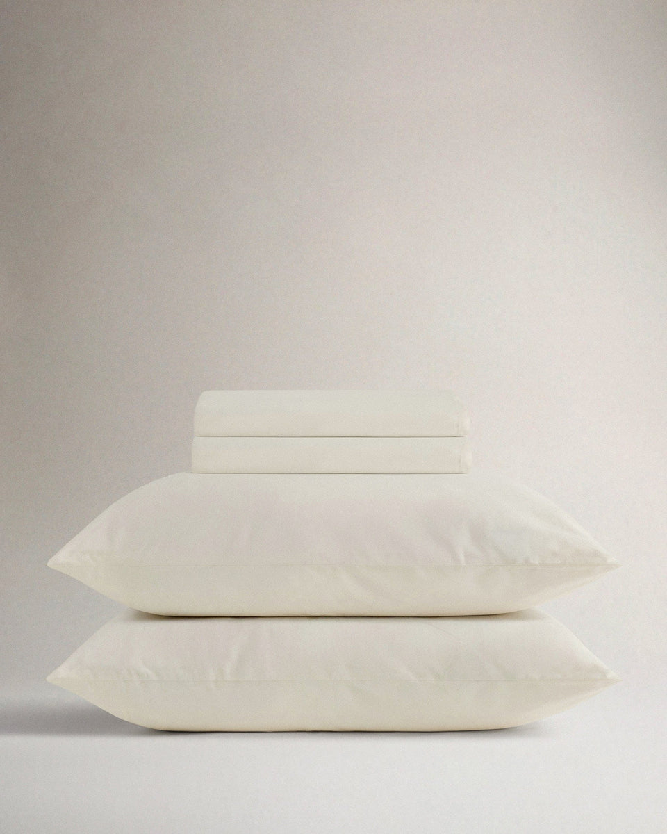 The Crisp & Cool Organic Sheet Set - Buttermilk