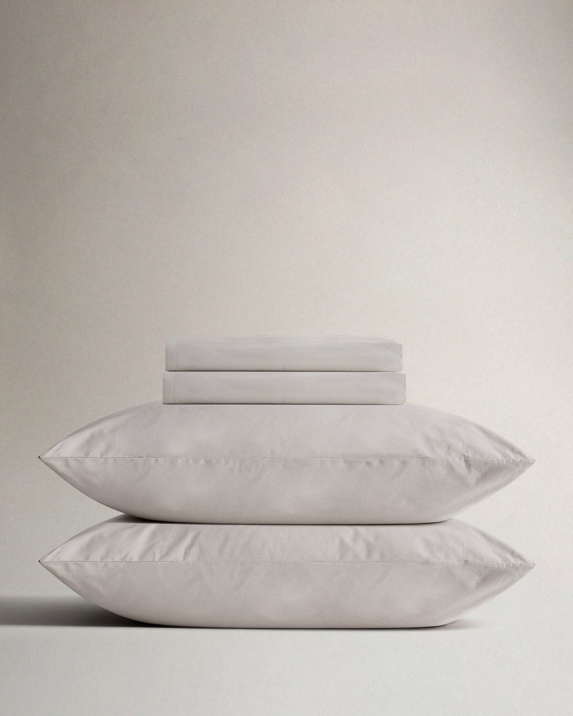 The Crisp & Cool Organic Sheet Set - Pebble