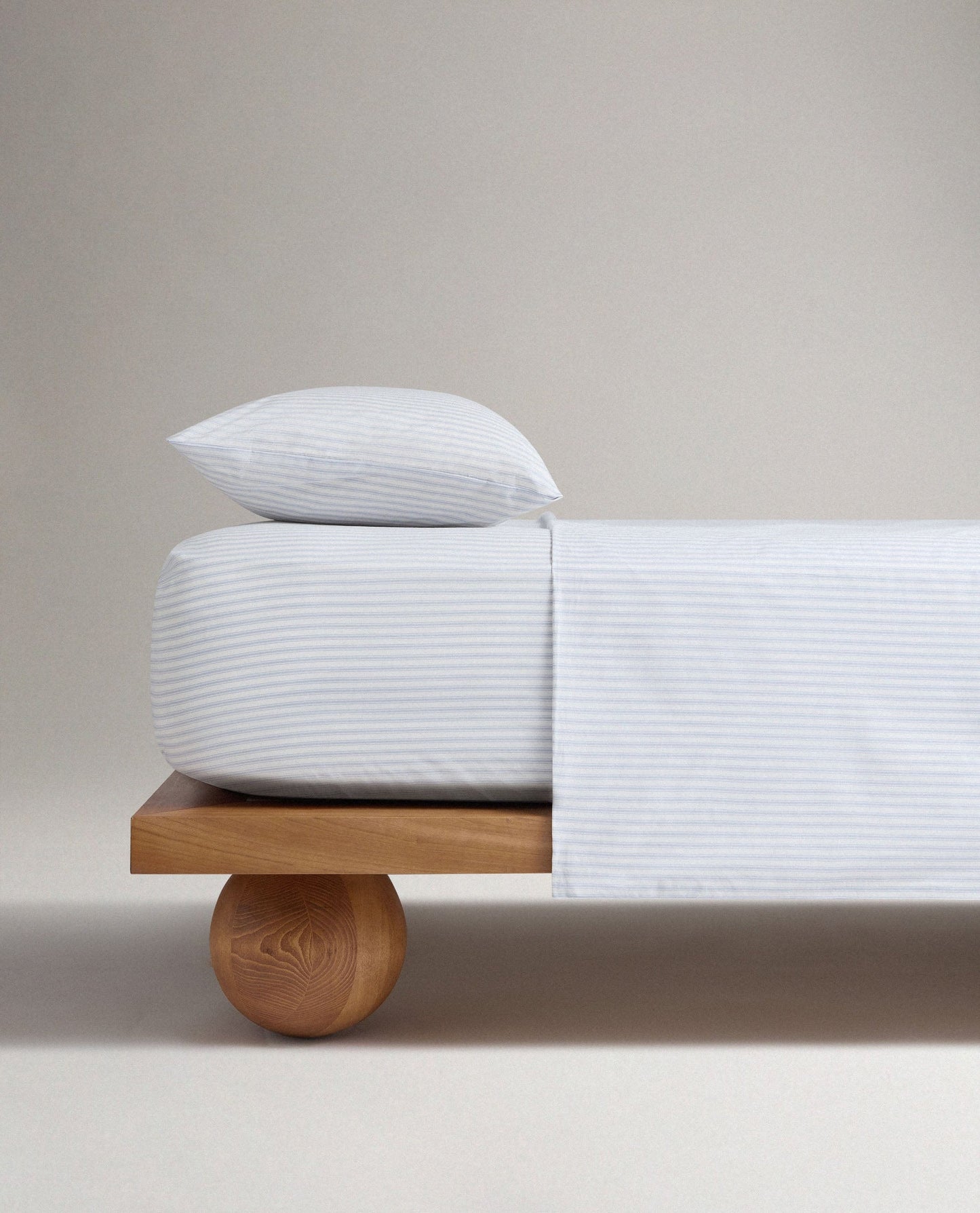 The Crisp & Cool Organic Deluxe Bundle - Blue Stripe Ticking - Double