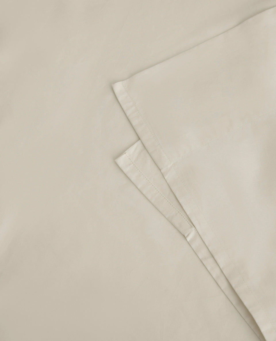 The Crisp & Cool Organic Luxury Flat Sheet - Buttermilk