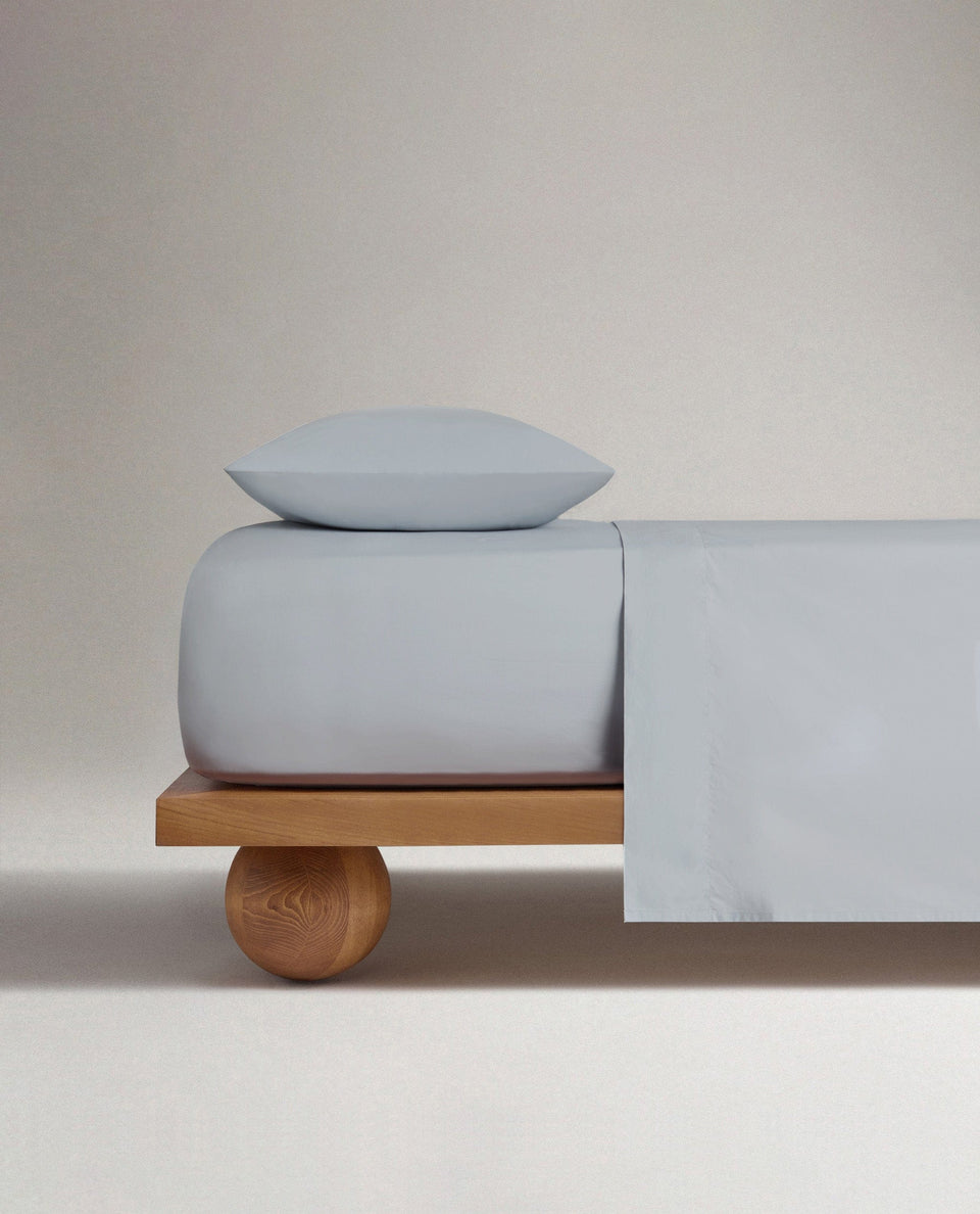 Crisp & Cool Organic Cotton Fitted Sheet - Cornflower