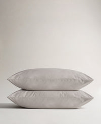 The Crisp & Cool Organic Luxury Pillowcase Set - Pebble