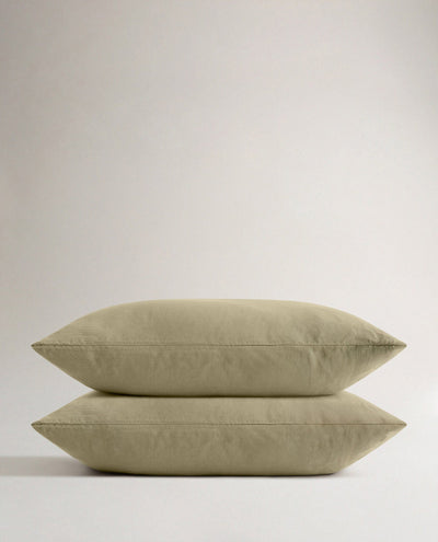 The Crisp & Cool Organic Luxury Pillowcase Set - Sage