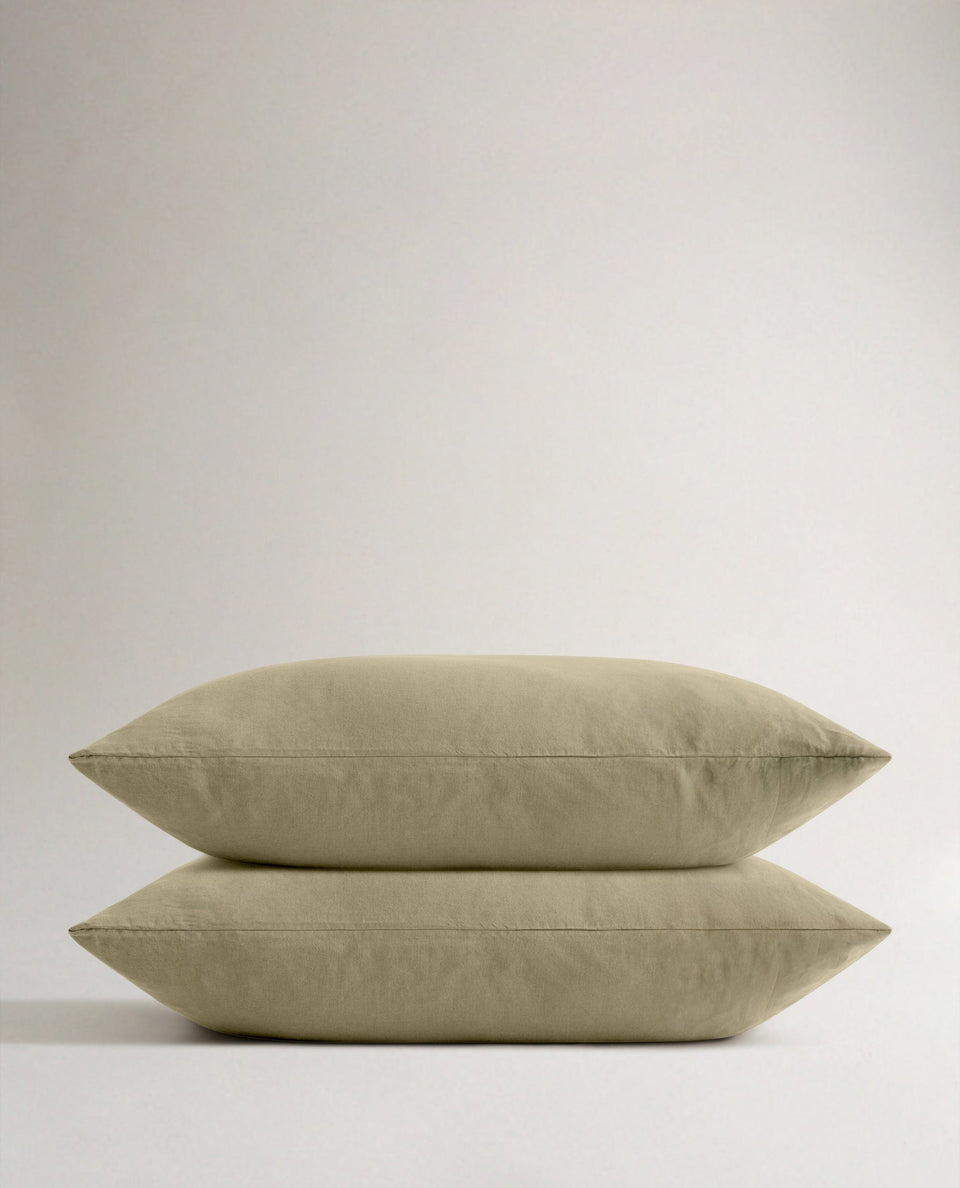 The Crisp & Cool Organic Luxury Pillowcase Set - Sage