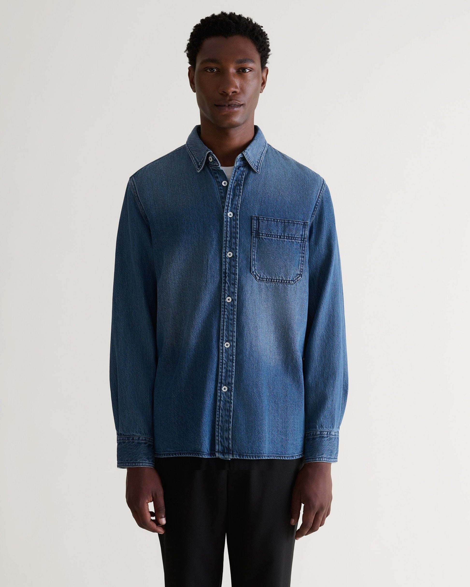 Men's Denim Shirt - Medium Rinse