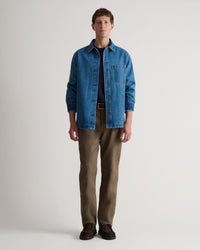 Men's Denim Overshirt - Blue Rinse
