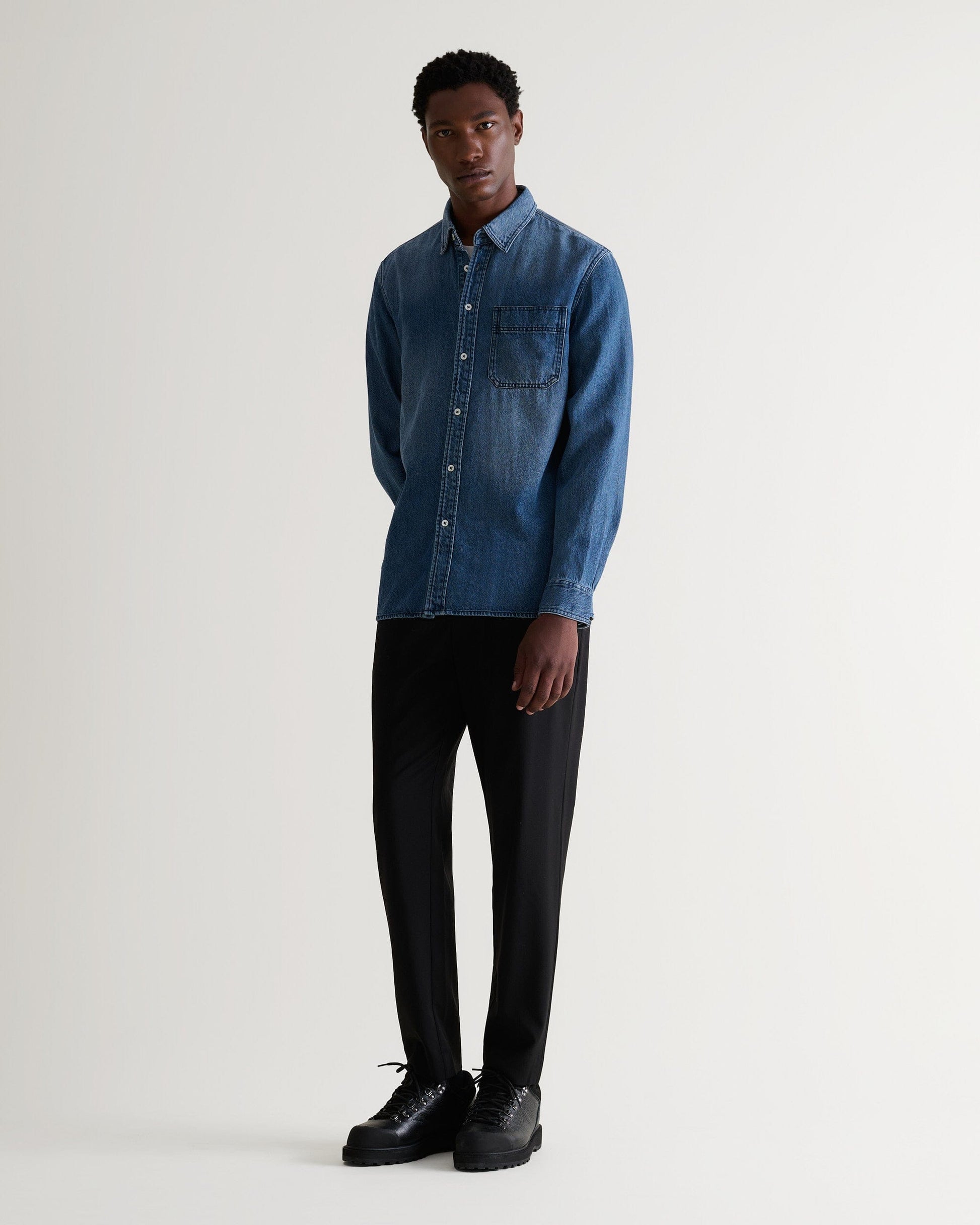 denim dress shirts Men's Denim Shirt