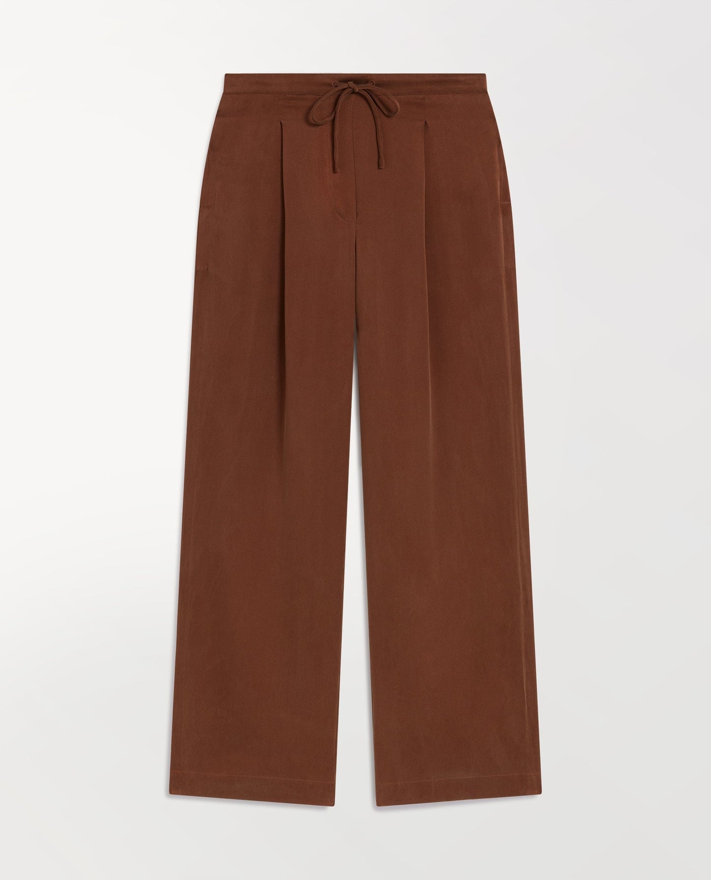 Easy-Silk Pleat Trouser - Toffee
